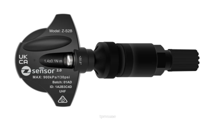مستشعر TPMS بديل من مازيراتي - OE p/n 05154876ab، 05154876aa التكرار 433 ميجا هرتز TPMS جهاز F4XB786 ساق الصمام المعدني - أسود